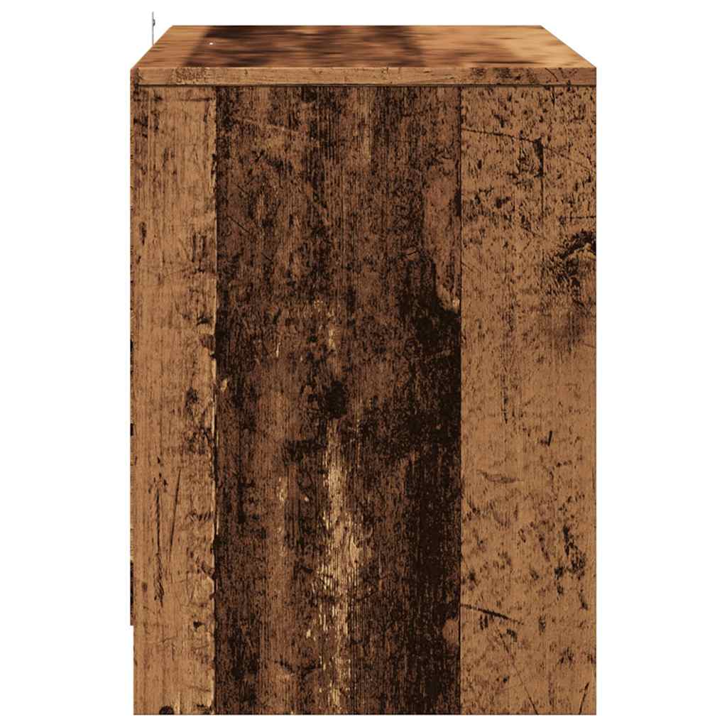 TV Cabinet Old Wood 102x37.5x52.5 cm Engineered Wood