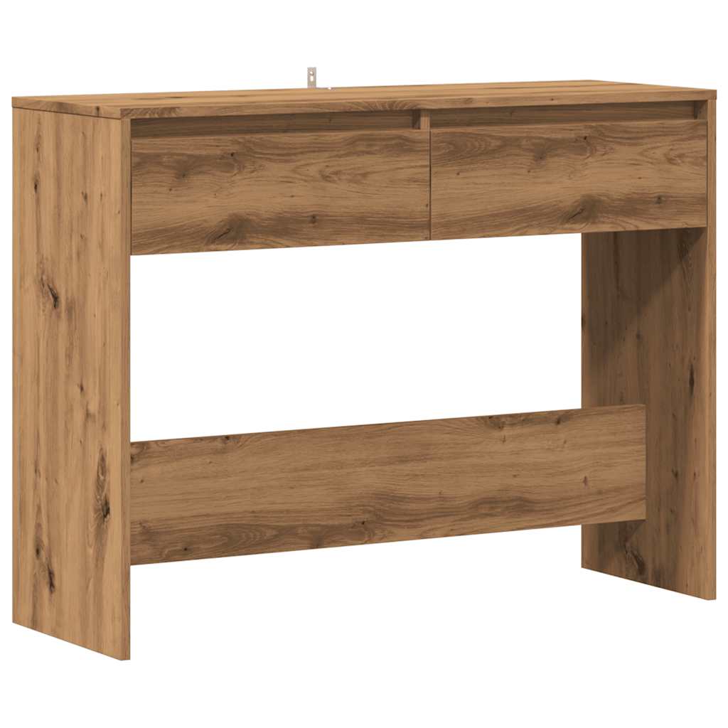 Artisan Oak Console Table - 100x35x76.5 cm, Engineered Wood