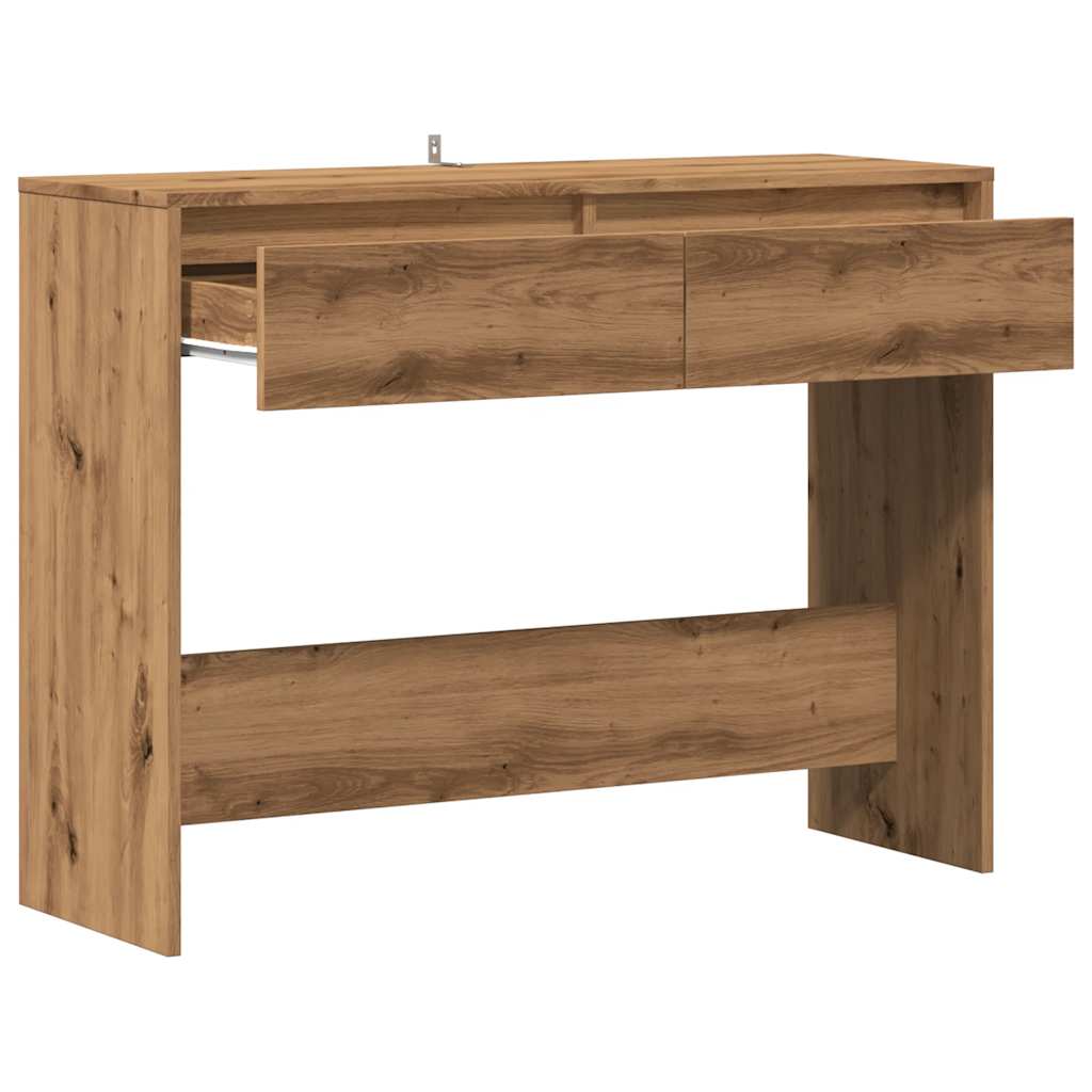 Artisan Oak Console Table - 100x35x76.5 cm, Engineered Wood