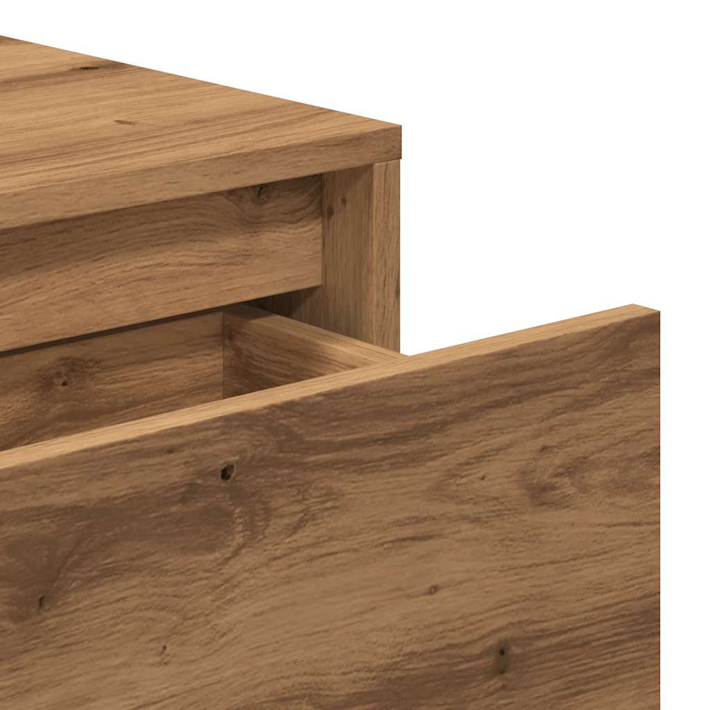 Artisan Oak Console Table - 100x35x76.5 cm, Engineered Wood