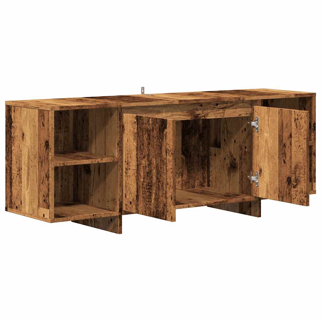 TV Cabinet Old Wood 130x35x50 cm Engineered Wood