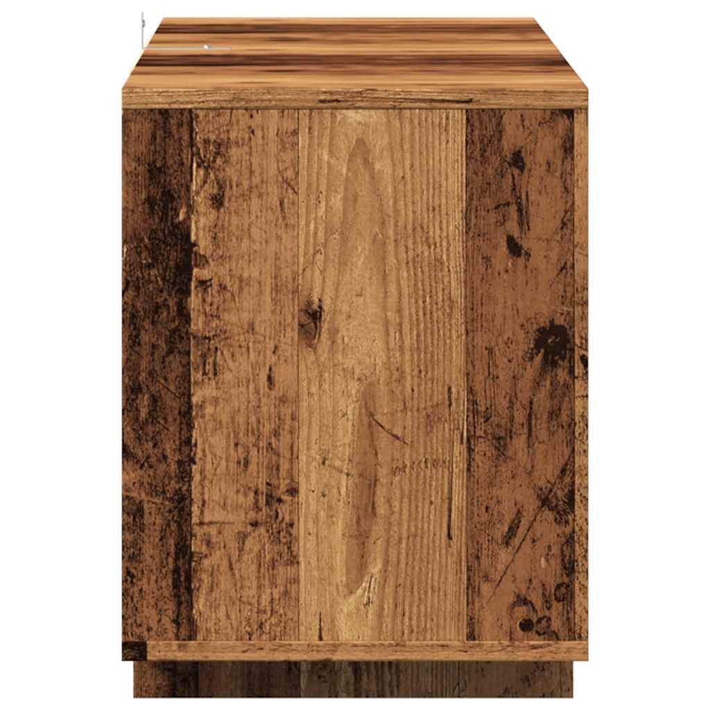 TV Cabinet Old Wood 130x35x50 cm Engineered Wood