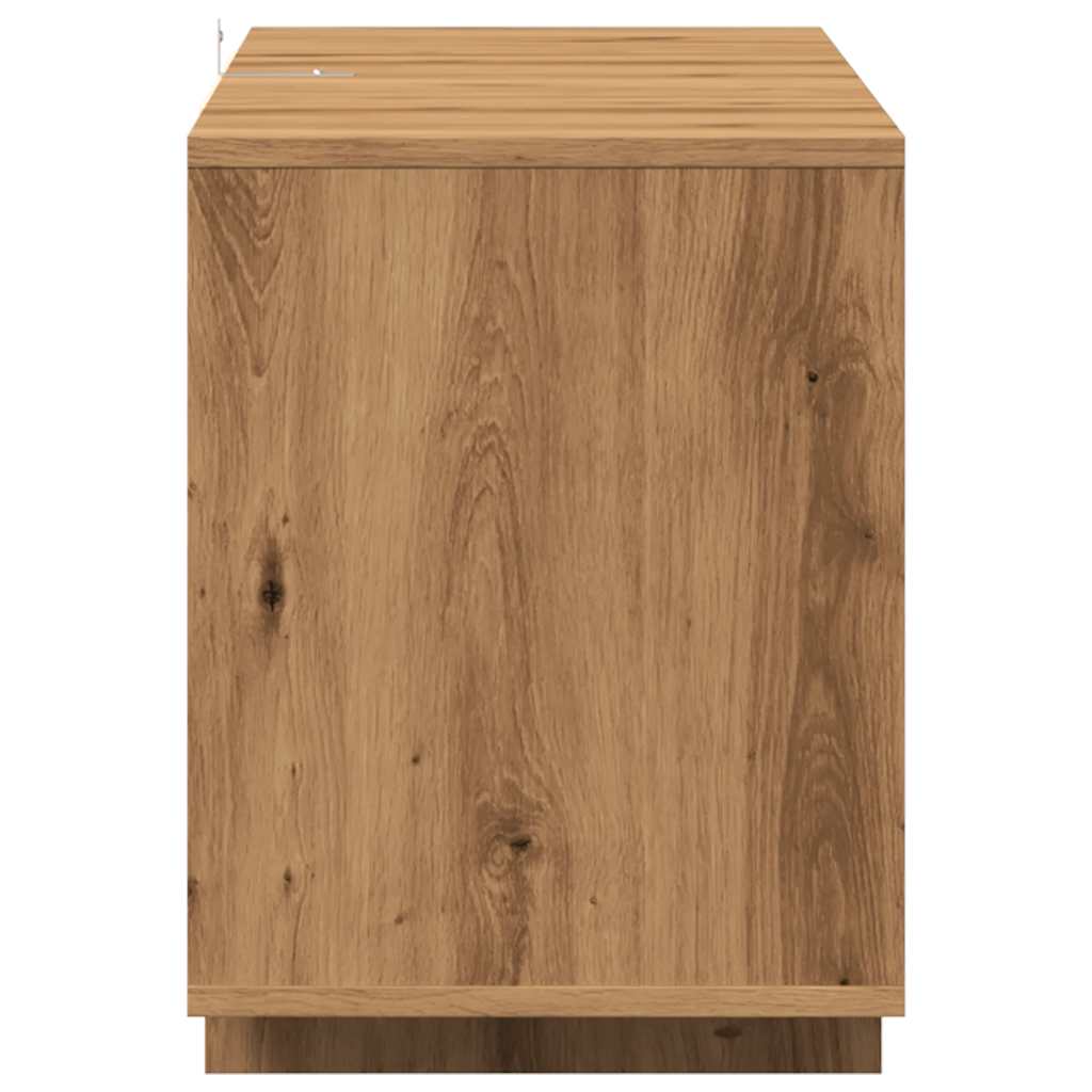 TV Cabinet Artisan Oak 130x35x50 cm Engineered Wood