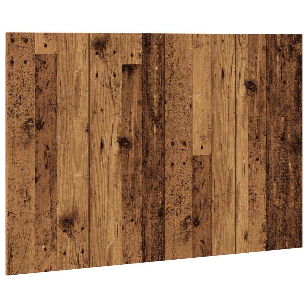 Rustic Bed Headboard - 120x1.5x80 cm in Engineered Old Wood