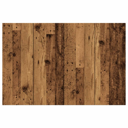 Rustic Bed Headboard - 120x1.5x80 cm in Engineered Old Wood