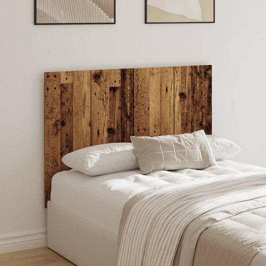 Rustic Bed Headboard - 120x1.5x80 cm in Engineered Old Wood