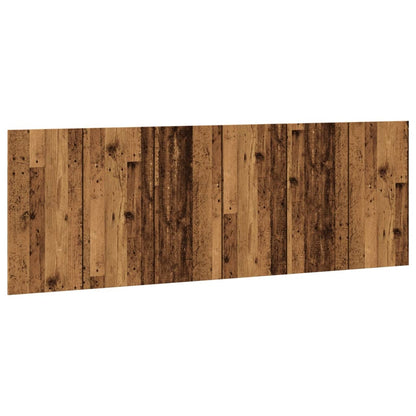 Rustic Wall Headboard - Engineered Old Wood, 240x1.5x80 cm