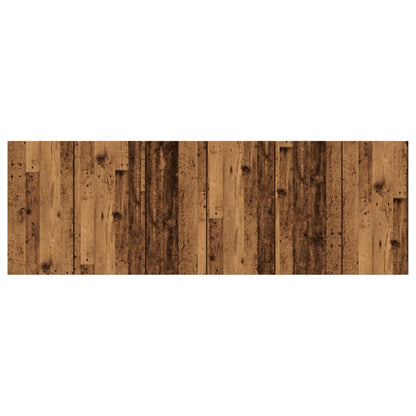Rustic Wall Headboard - Engineered Old Wood, 240x1.5x80 cm