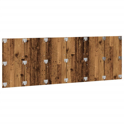 Rustic Wall Headboard - Engineered Old Wood, 240x1.5x80 cm