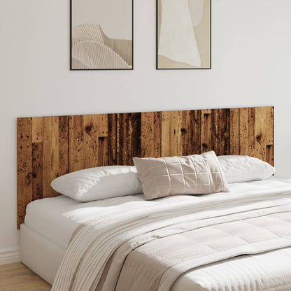 Rustic Wall Headboard - Engineered Old Wood, 240x1.5x80 cm