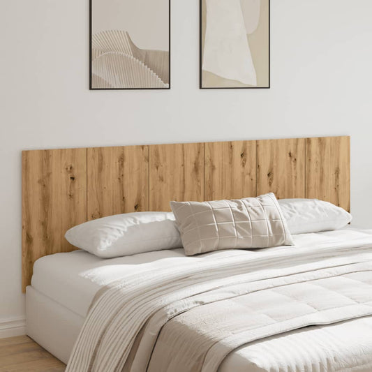 Artisan Oak Wall Headboard 240x80 cm - Engineered Wood Elegance