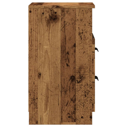 Bedside Cabinets 2 pcs Old Wood 40x36x65 cm Engineered Wood