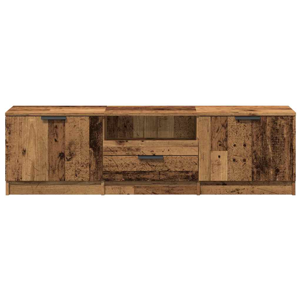 TV Cabinet Old Wood 140x35x40 cm Engineered Wood