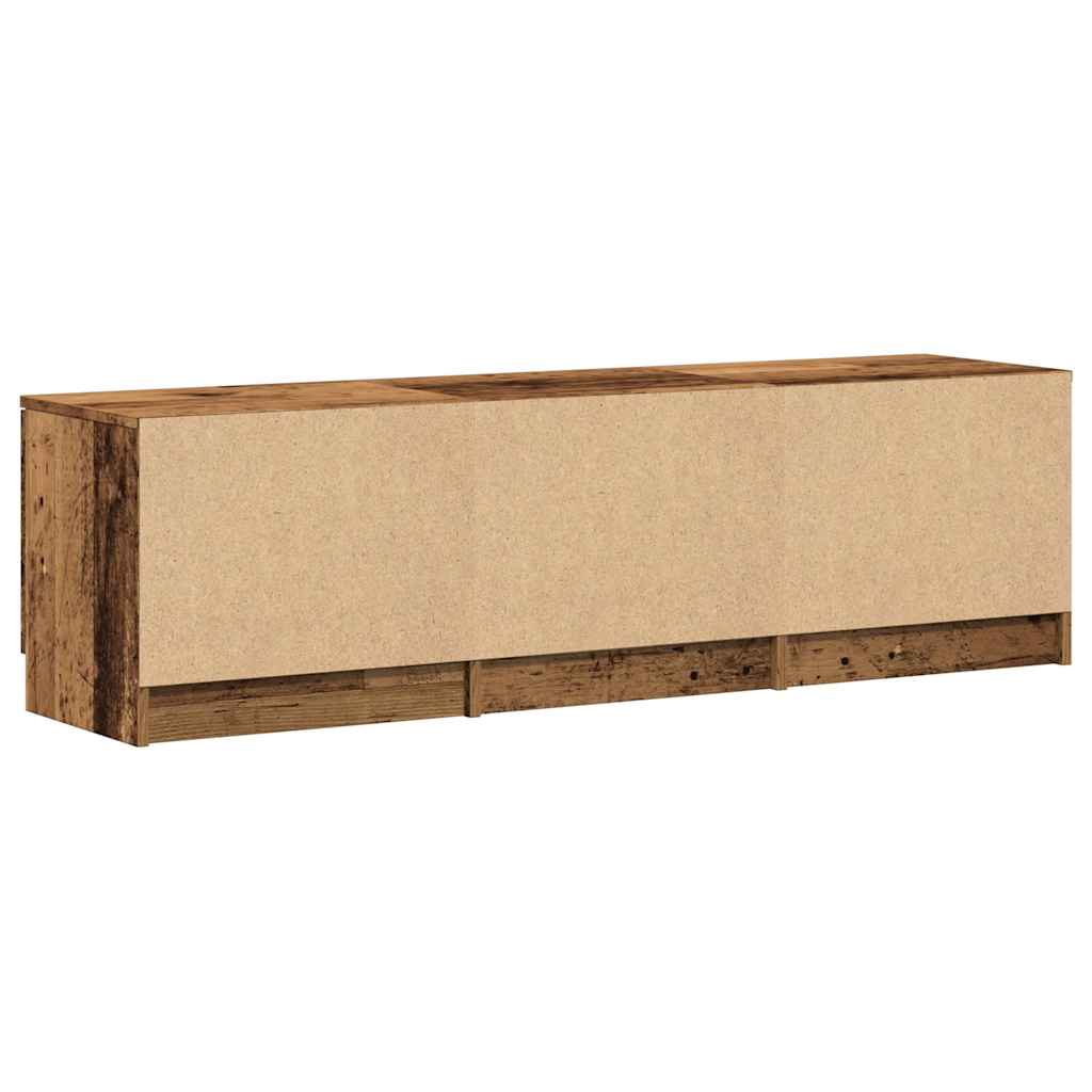 TV Cabinet Old Wood 140x35x40 cm Engineered Wood