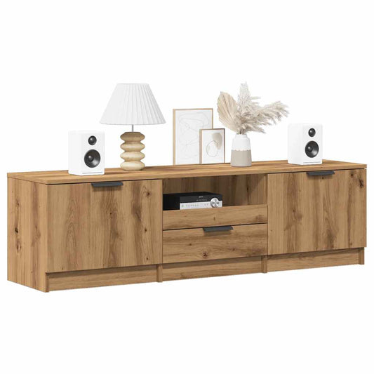 TV Cabinet Artisan Oak 140x35x40 cm Engineered Wood