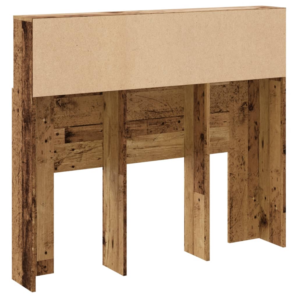 Vintage Wood Headboard Cabinet, 120x19x103.5 cm - Engineered Wood