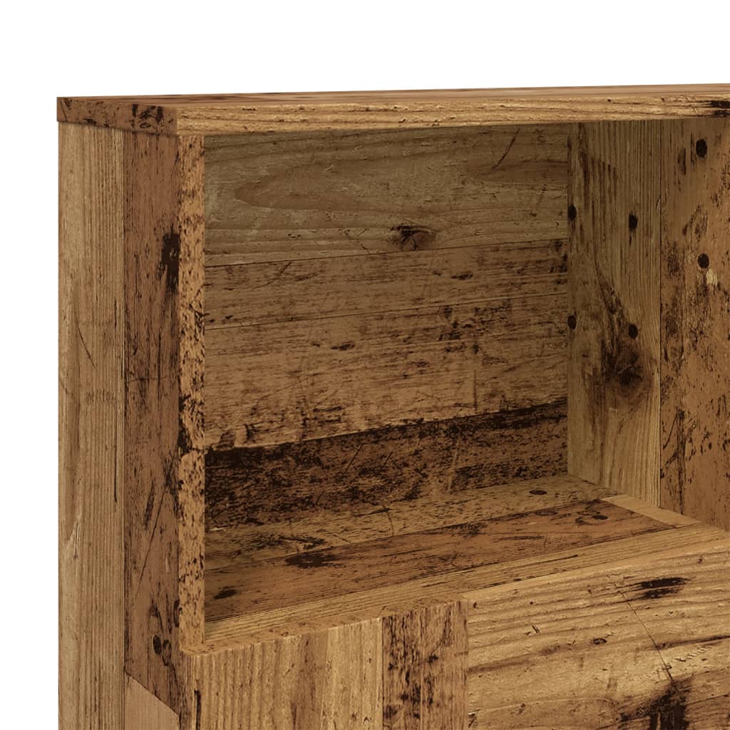 Vintage Wood Headboard Cabinet, 120x19x103.5 cm - Engineered Wood