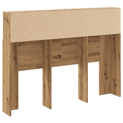 Artisan Oak Headboard Cabinet - 140x19x103.5 cm, Stylish & Durable
