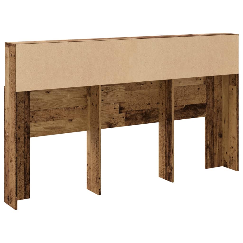 Vintage Wood Headboard Cabinet 180x19x103.5 cm - Engineered Wood