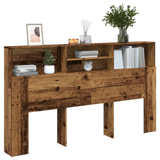 Vintage Wood Headboard Cabinet 180x19x103.5 cm - Engineered Wood