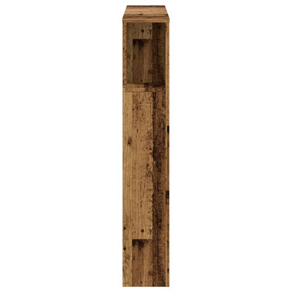 Rustic Headboard Cabinet - 100x19x104.5 cm | Engineered Wood Finish