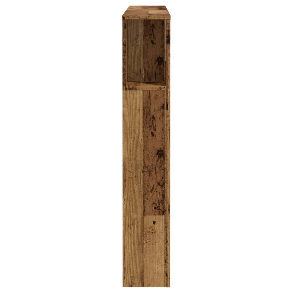 Rustic Headboard Cabinet - 120x19x104.5 cm, Engineered Wood