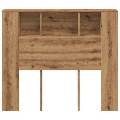 Stylish Artisan Oak Headboard Cabinet 120x19x104.5 cm - Engineered Wood