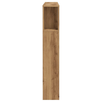 Stylish Artisan Oak Headboard Cabinet 120x19x104.5 cm - Engineered Wood