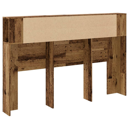 Rustic Engineered Wood Headboard Cabinet - 160x18.5x103.5 cm