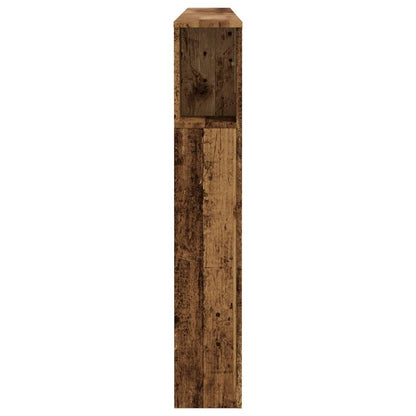 Rustic Engineered Wood Headboard Cabinet, 200x18.5x102.5 cm