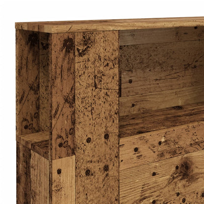 Rustic Engineered Wood Headboard Cabinet, 200x18.5x102.5 cm