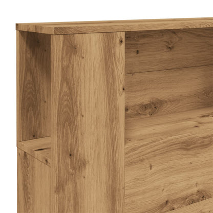 Artisian Oak Headboard Cabinet - 200x18.5x102.5 cm Engineered Wood