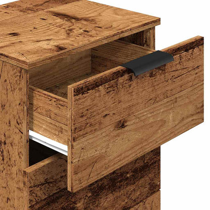 Bedside Cabinets 2 pcs Old Wood 40x36x65 cm Engineered Wood