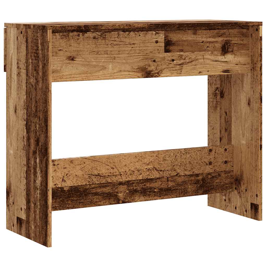 Rustic Console Table, 90x36x75 cm, Engineered Old Wood Finish