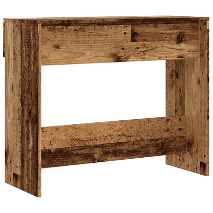 Rustic Console Table, 90x36x75 cm, Engineered Old Wood Finish