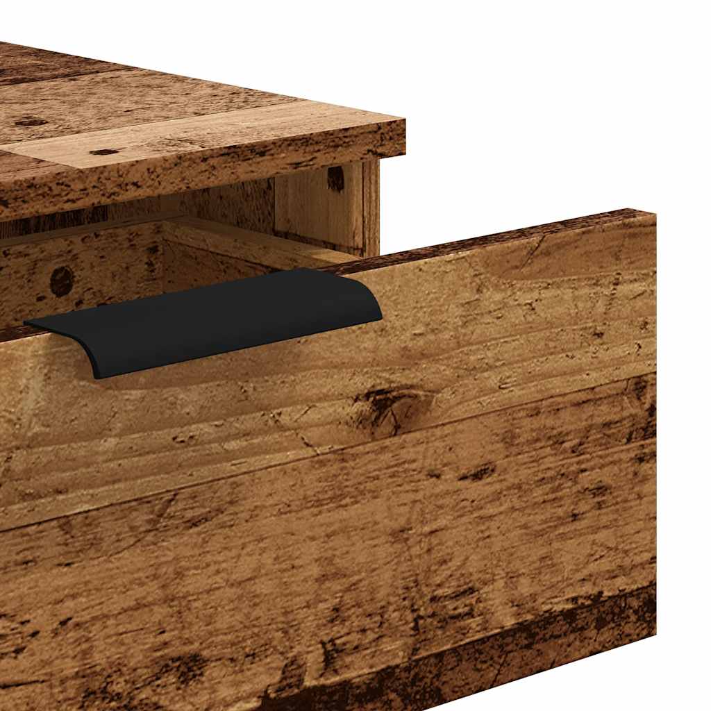 Rustic Console Table, 90x36x75 cm, Engineered Old Wood Finish