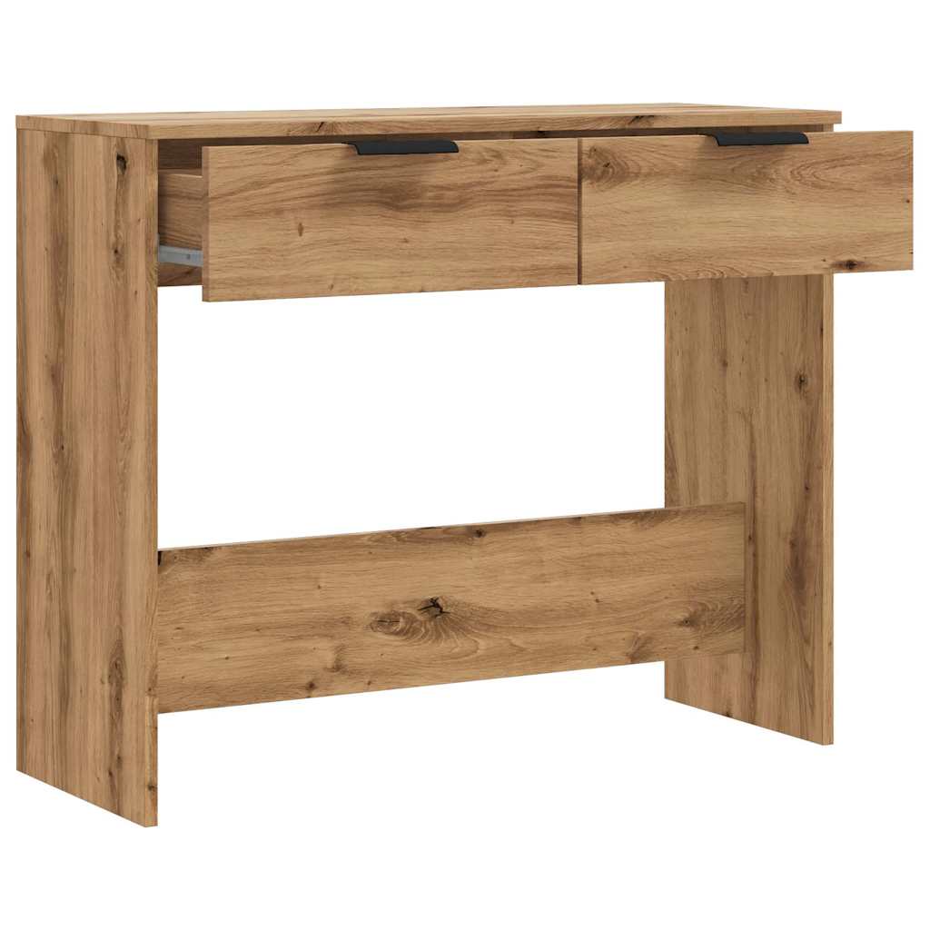Artisan Oak Console Table 90x36x75 cm - Engineered Wood