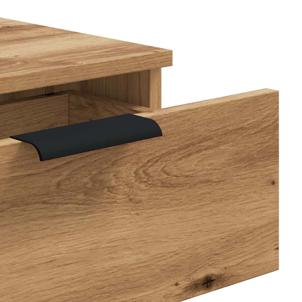 Artisan Oak Console Table 90x36x75 cm - Engineered Wood