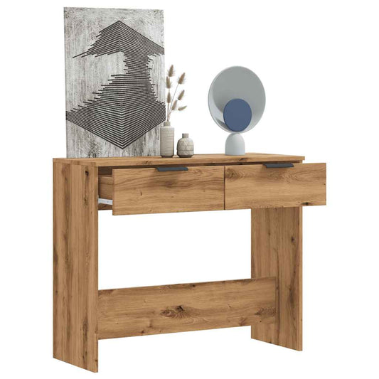 Artisan Oak Console Table 90x36x75 cm - Engineered Wood