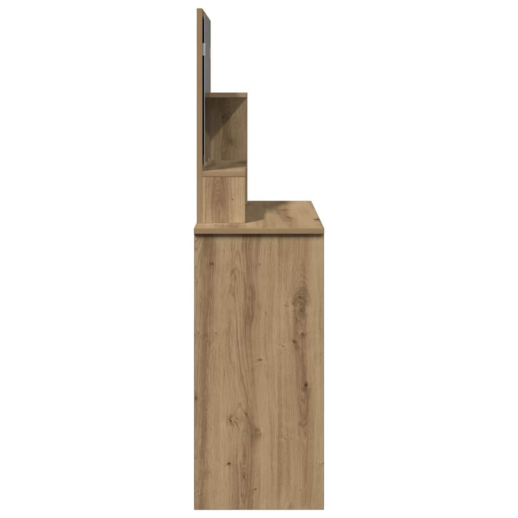 Dressing Table with Mirror Artisan Oak 86.5x35x136 cm