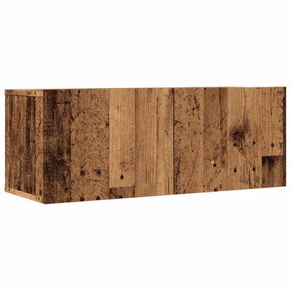 TV Cabinets Wall-mounted 2 pcs Old Wood 80x30x30 cm