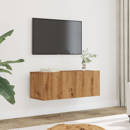TV Cabinets Wall-mounted 2 pcs Artisian Oak 80x30x30 cm