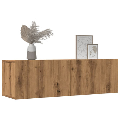 TV Cabinets Wall-mounted 2 pcs Artisian Oak 100x30x30 cm