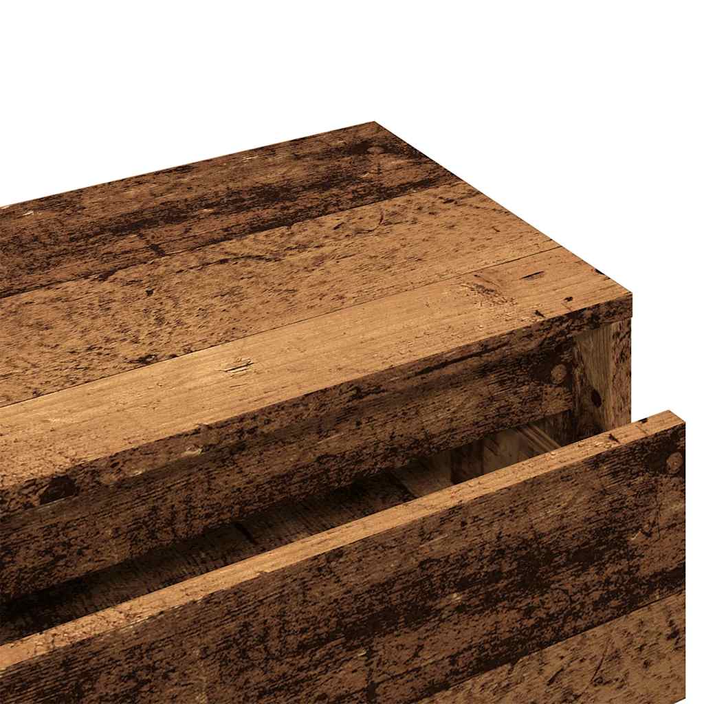 Vintage Hallway Furniture Set in Old Engineered Wood Finish