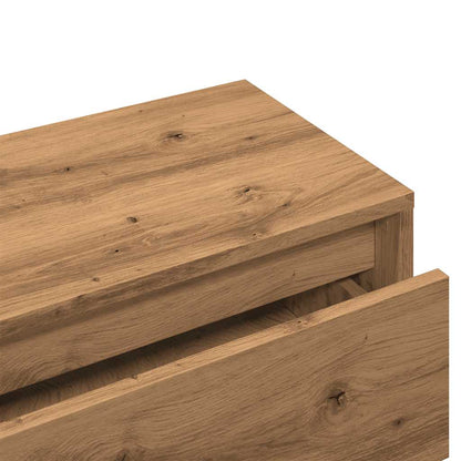 Artisan Oak Hallway Furniture Set - Engineered Wood Elegance