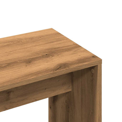 Artisan Oak Dressing Stool, Engineered Wood, 70x35x45 cm