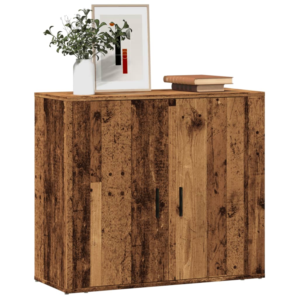 Sideboard Old Wood 80x33x70 cm Engineered Wood