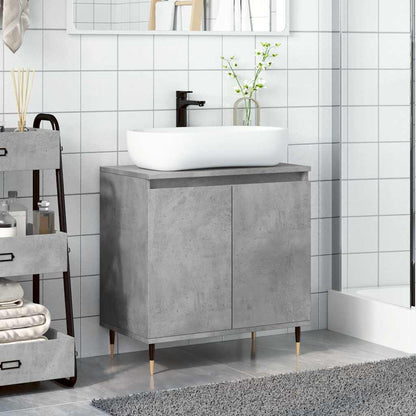 Concrete Grey Bathroom Cabinet 58x33x60 cm - Engineered Wood