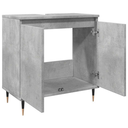 Concrete Grey Bathroom Cabinet 58x33x60 cm - Engineered Wood