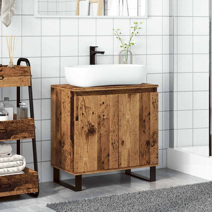 Vintage-Style Bathroom Cabinet, 58x33x60cm, Engineered Wood